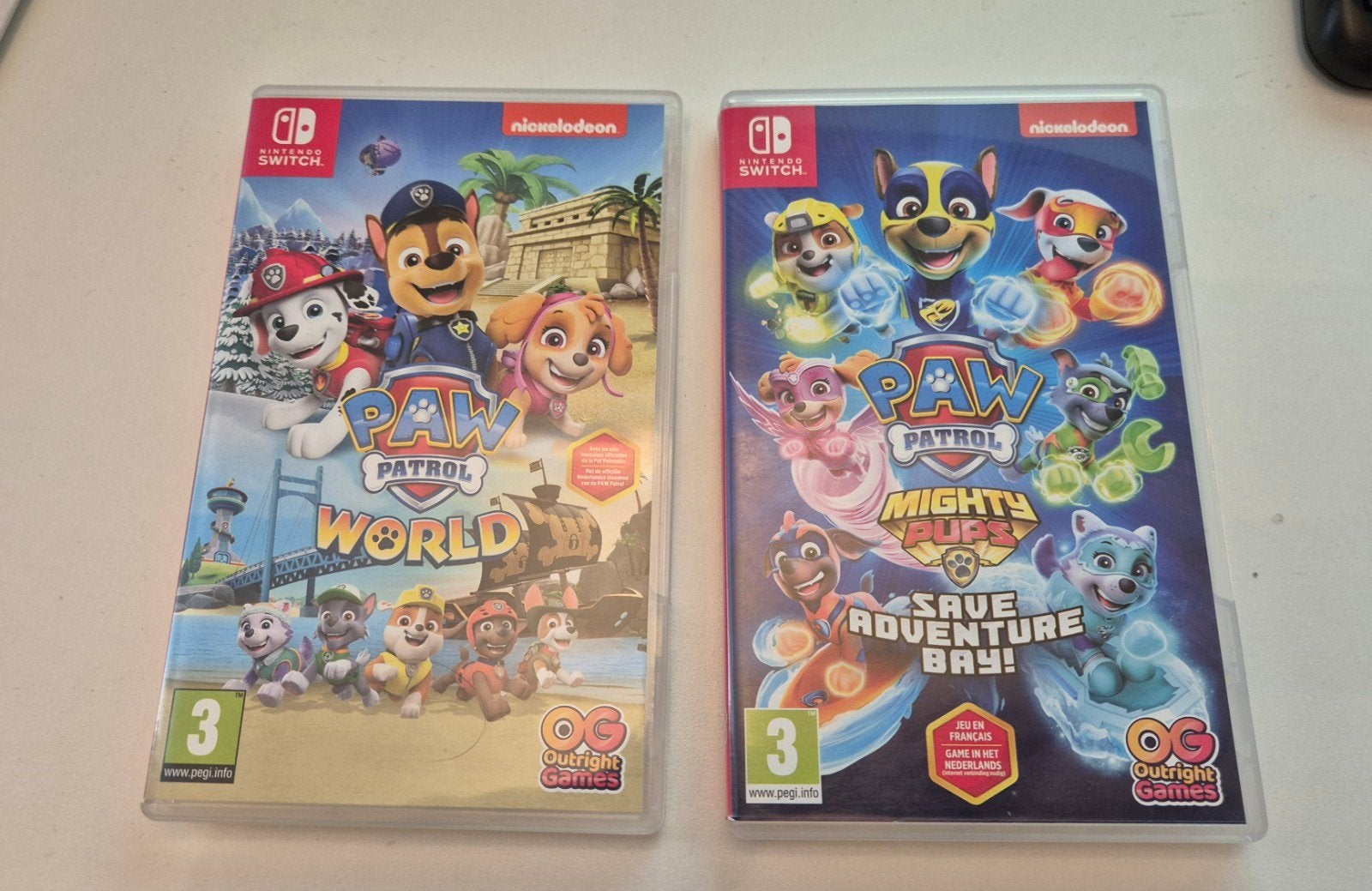 Paw Patrol Nintendo Switch games - World & Mighty Pups, Avontuur en Actie, 1 speler, Ophalen of Verzenden, Zo goed als nieuw