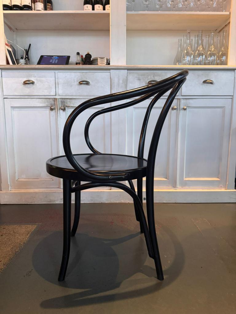 Bistro stoel Fameg, Huis en Inrichting, Stoelen, Bistro, Gebruikt, Zwart, Ophalen of Verzenden
