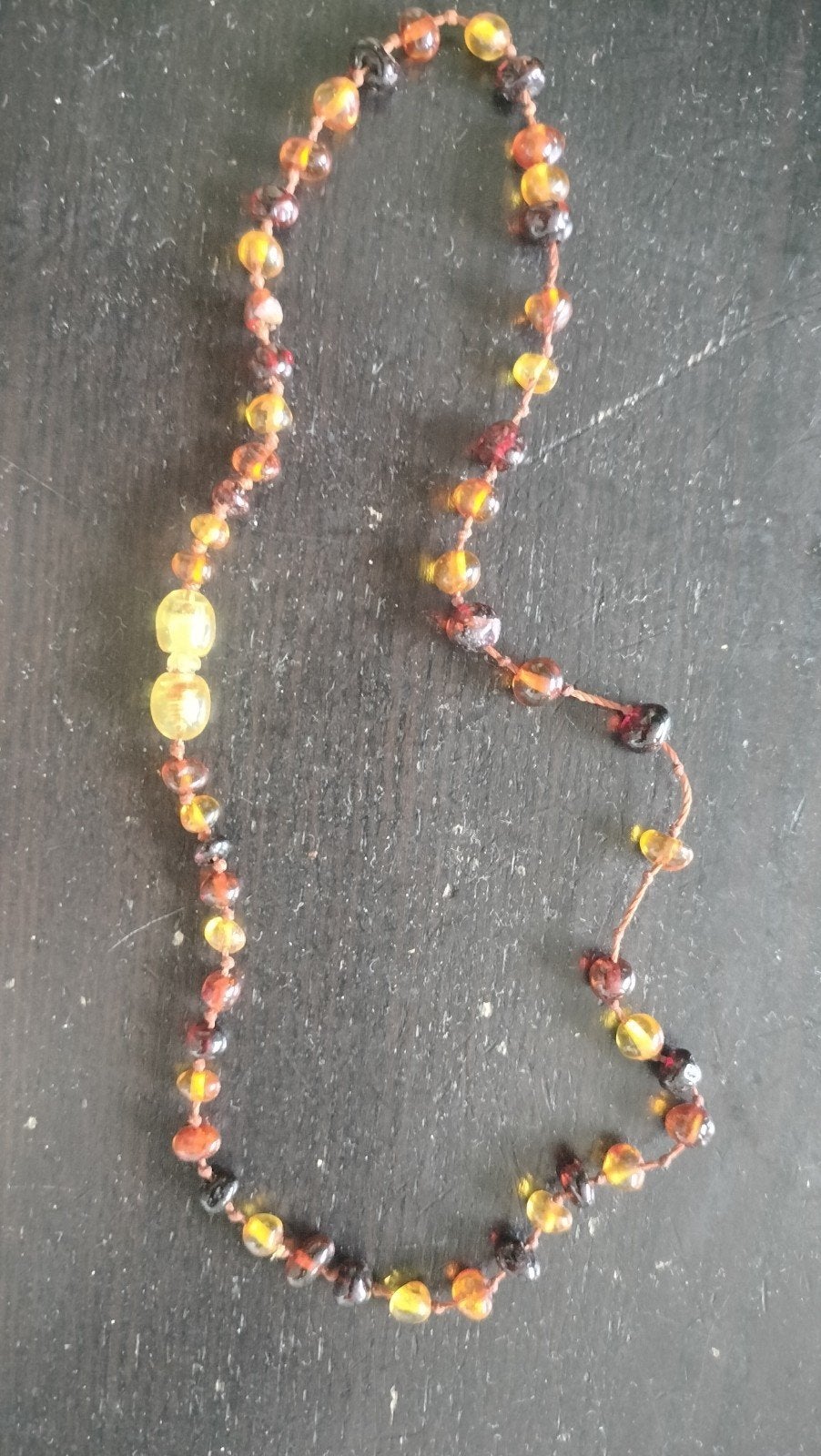 Barnsteen ketting met veilige sluiting, Ophalen of Verzenden