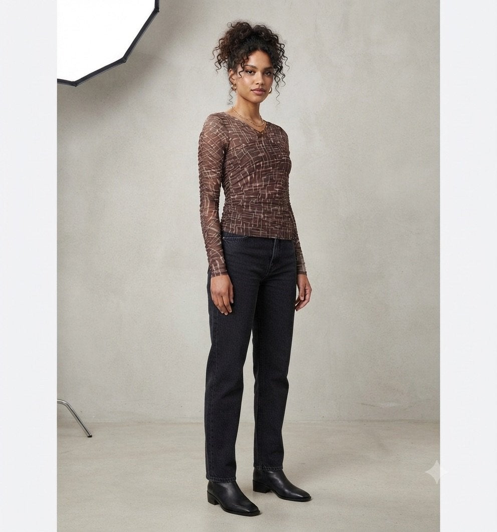 Daily paper blouse maat L / nieuw staat, Ophalen of Verzenden, Nieuw, Maat 38/40 (M), Korte mouw