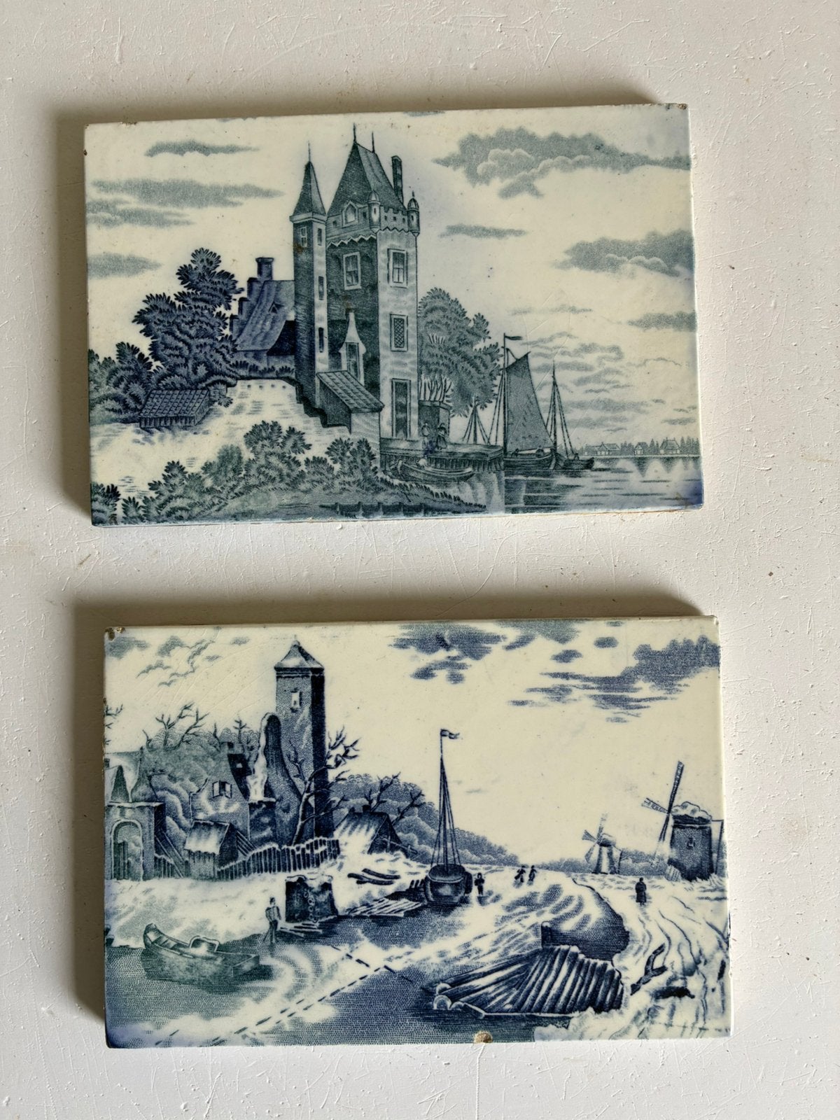 2 tegelplaatjes van Sphinx te Maastricht, Antiek en Kunst, Ophalen of Verzenden