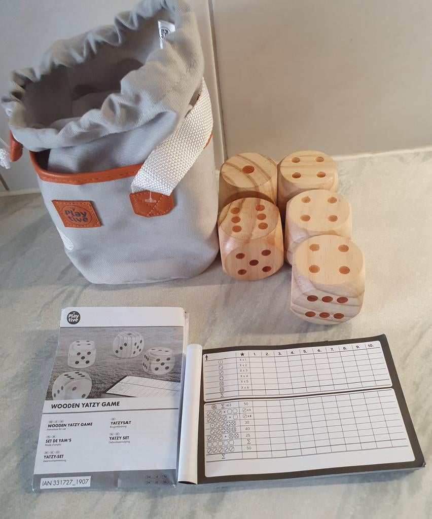YAHTZEE GROTE DOBBELSTENEN,  play tive, Ophalen of Verzenden