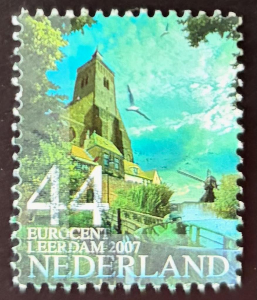 Postzegel Nederland Leerdam, Ophalen of Verzenden, Na 1940, Gestempeld