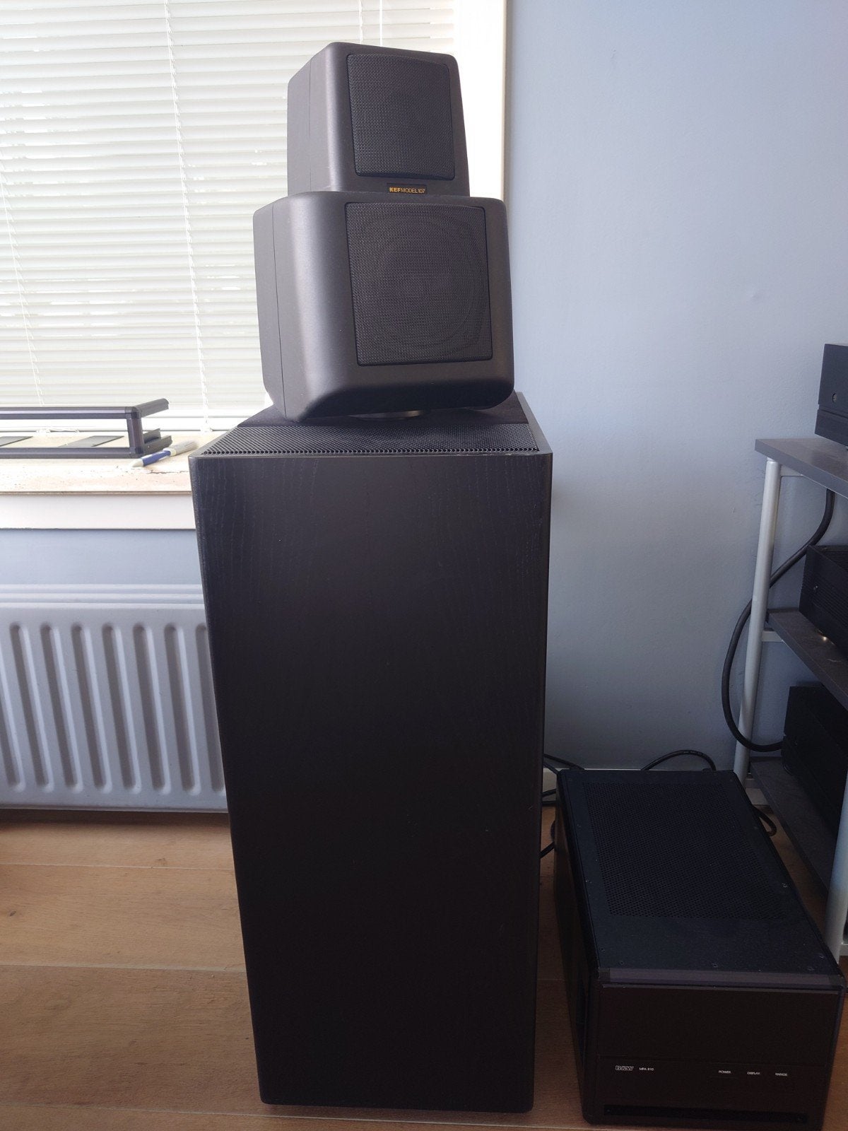 Te koop KEF 107 Reference luidsprekers, Overige systemen, 70 watt of meer, Zo goed als nieuw, Overige spelers