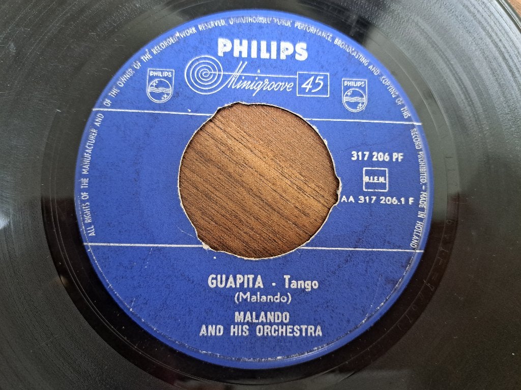 Malando And His Orchestra – Guapita/Olé Guapa, Cd's en Dvd's, Latin en Salsa, 7 inch, Ophalen of Verzenden, Zo goed als nieuw