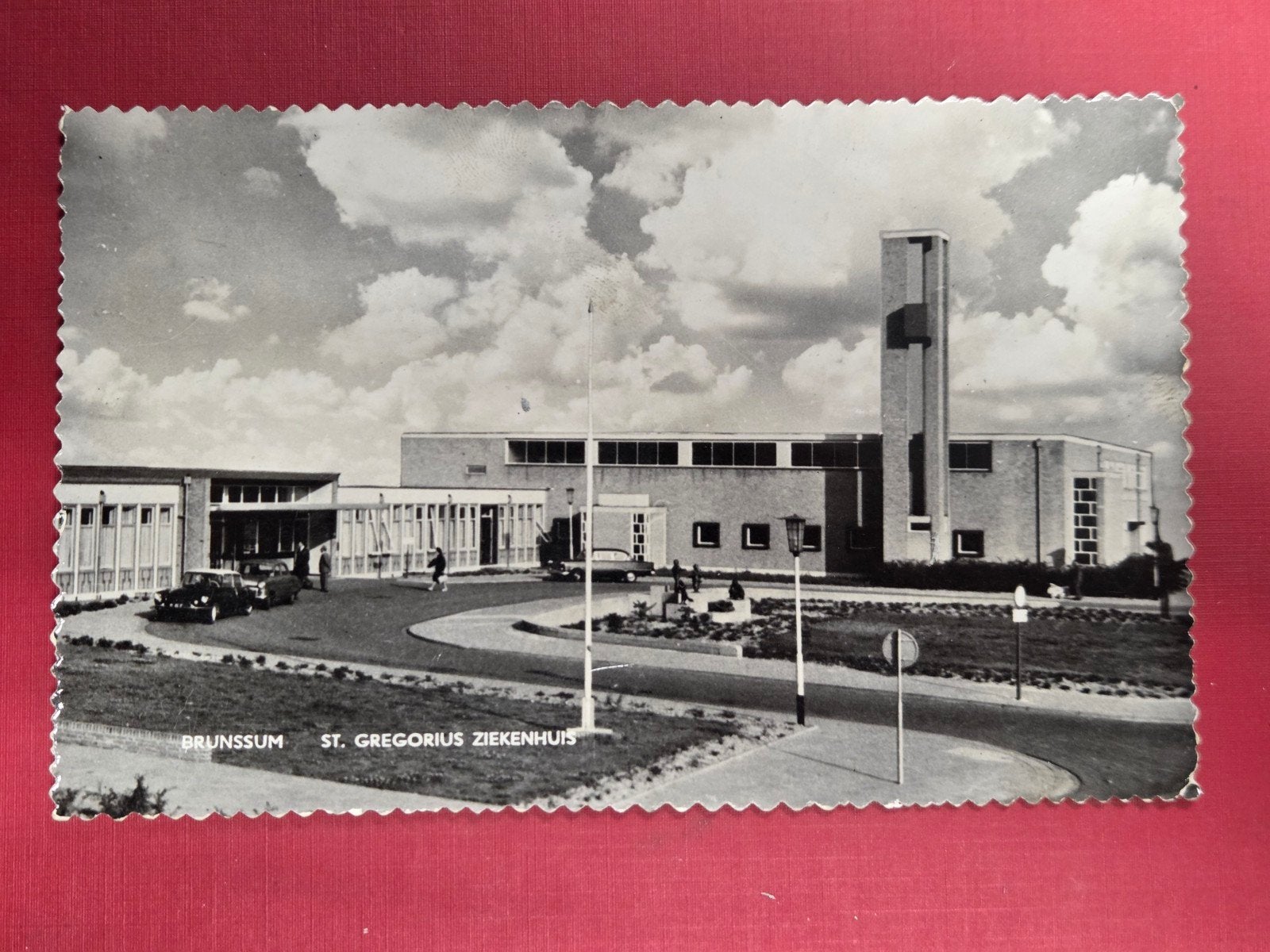 Brunssum St. Gregorius Ziekenhuis hoofdingang, Verzamelen, Ophalen of Verzenden, 1940 tot 1960, Limburg