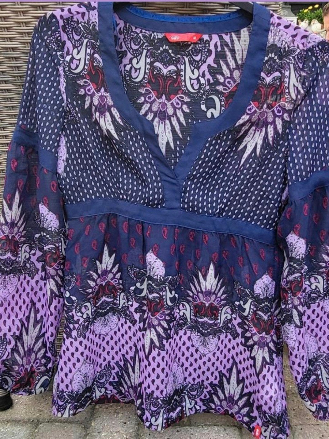 EDC Dames Blouse Maat 38/M, Maat 38/40 (M), Paars, Ophalen of Verzenden, EDC by Esprit