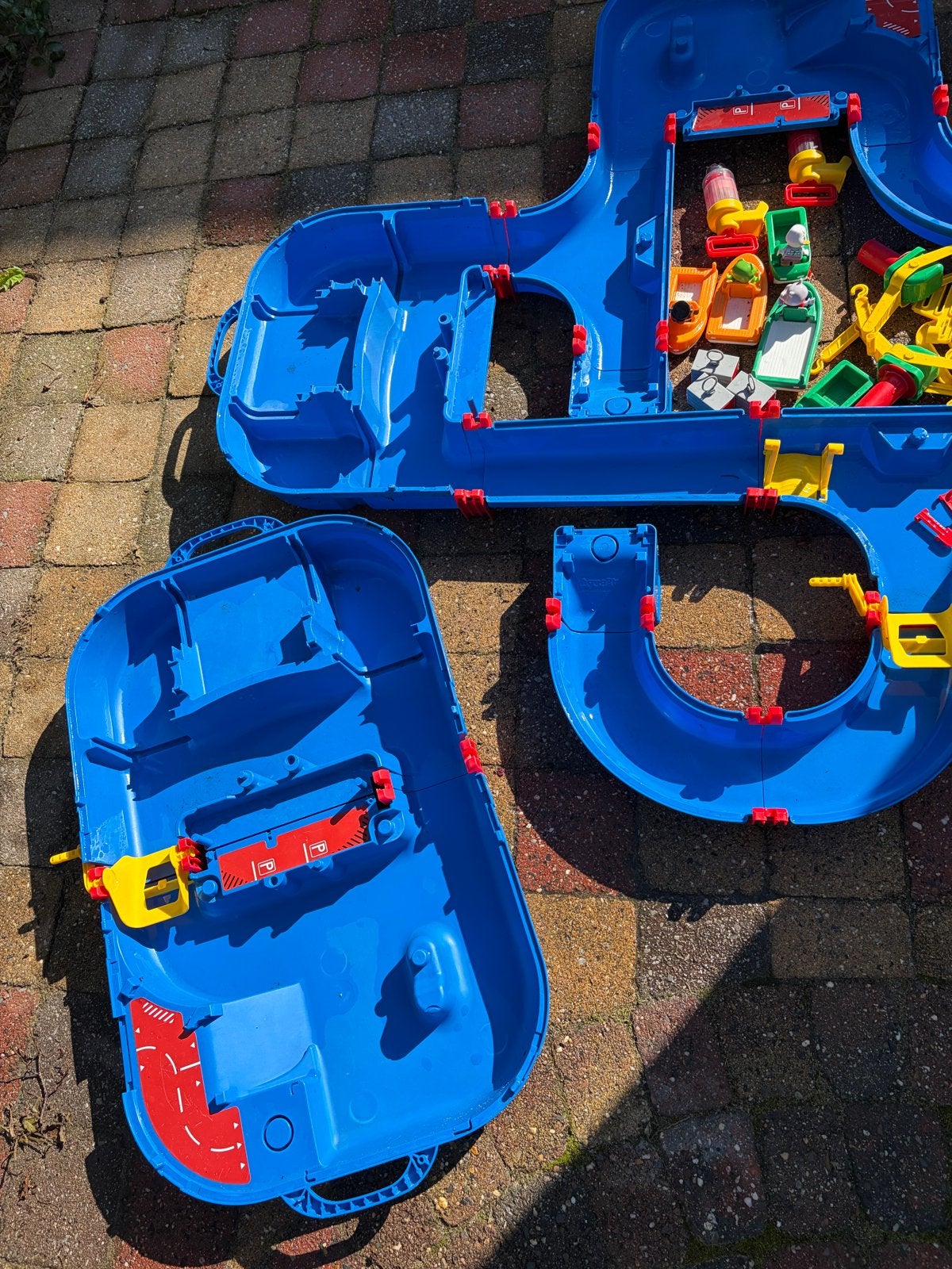 Aquaplay waterbaan 2 sets: Amphieworld & Aquaplay 1516, Ophalen, Gebruikt