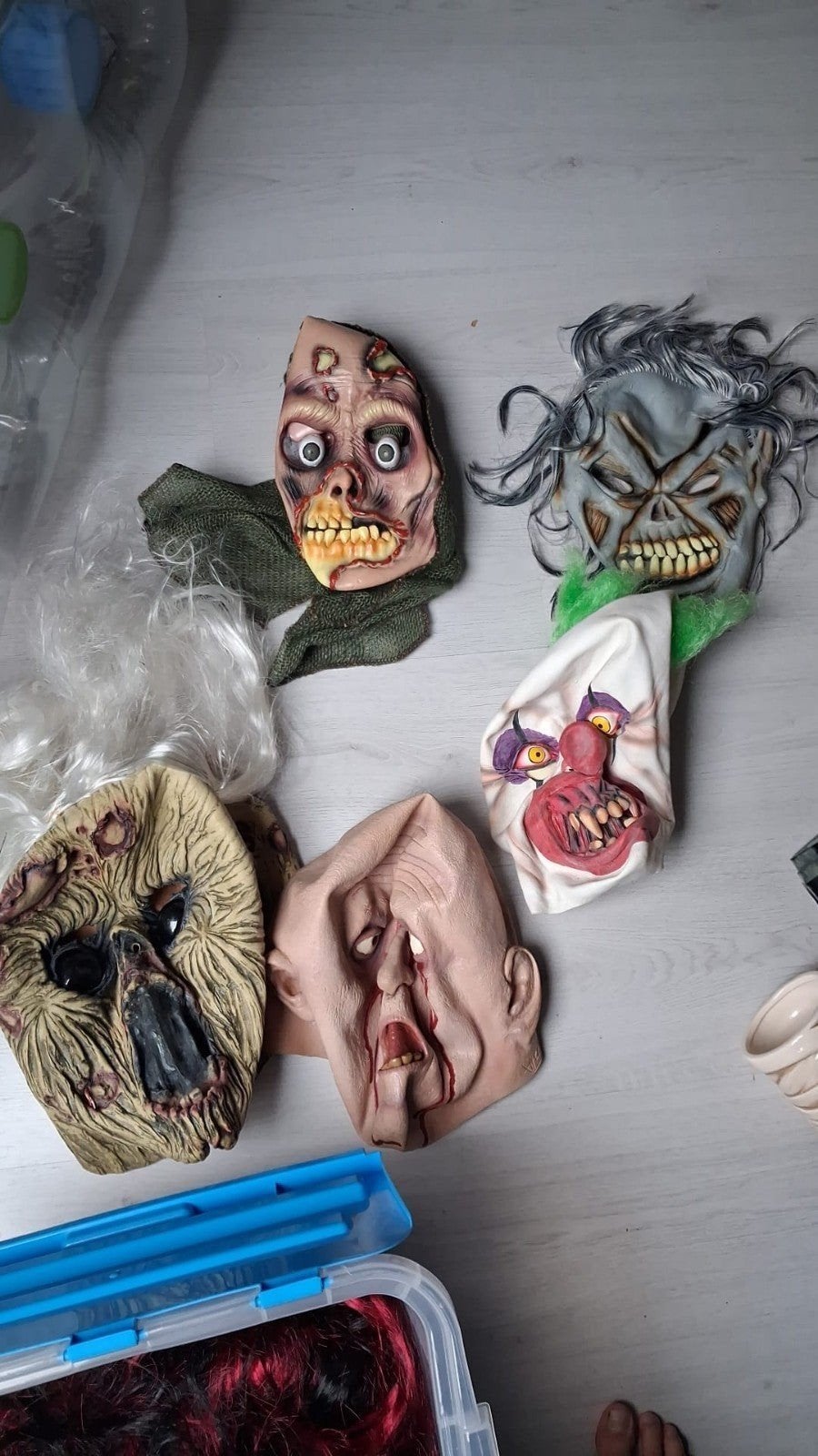 Horror Maskers Halloween Set - Diverse griezelige maskers, Hobby en Vrije tijd, Ophalen of Verzenden