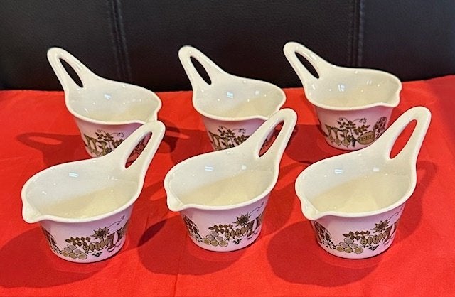 6x sauskom /steelkom Figgjo Flint, Turi design Market Norway, Huis en Inrichting, Keuken | Servies, Ophalen, Overige typen, Zo goed als nieuw