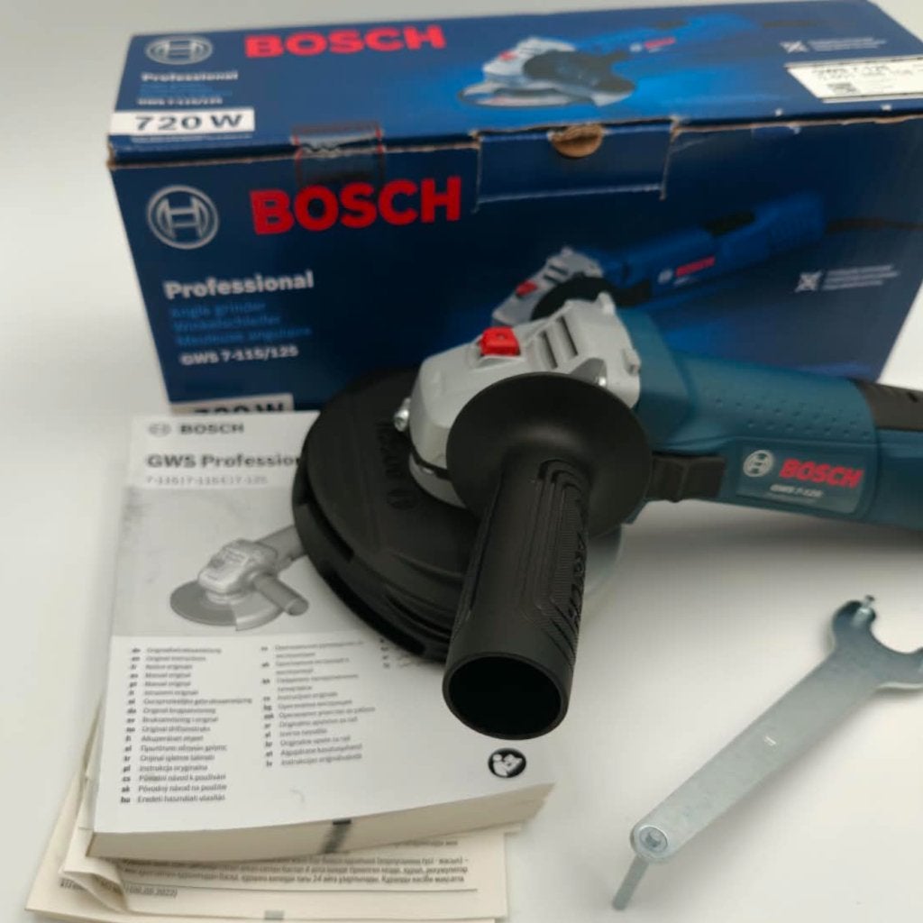 Bosch GWS 7-125 720W Haakse Slijper - Nieuw in doos, Bosch, Zo goed als nieuw, Support@bosch.com, Robert Bosch GmbH
Robert-Bosch-Platz 1
70839 Gerlingen-Schillerhöhe
Germany