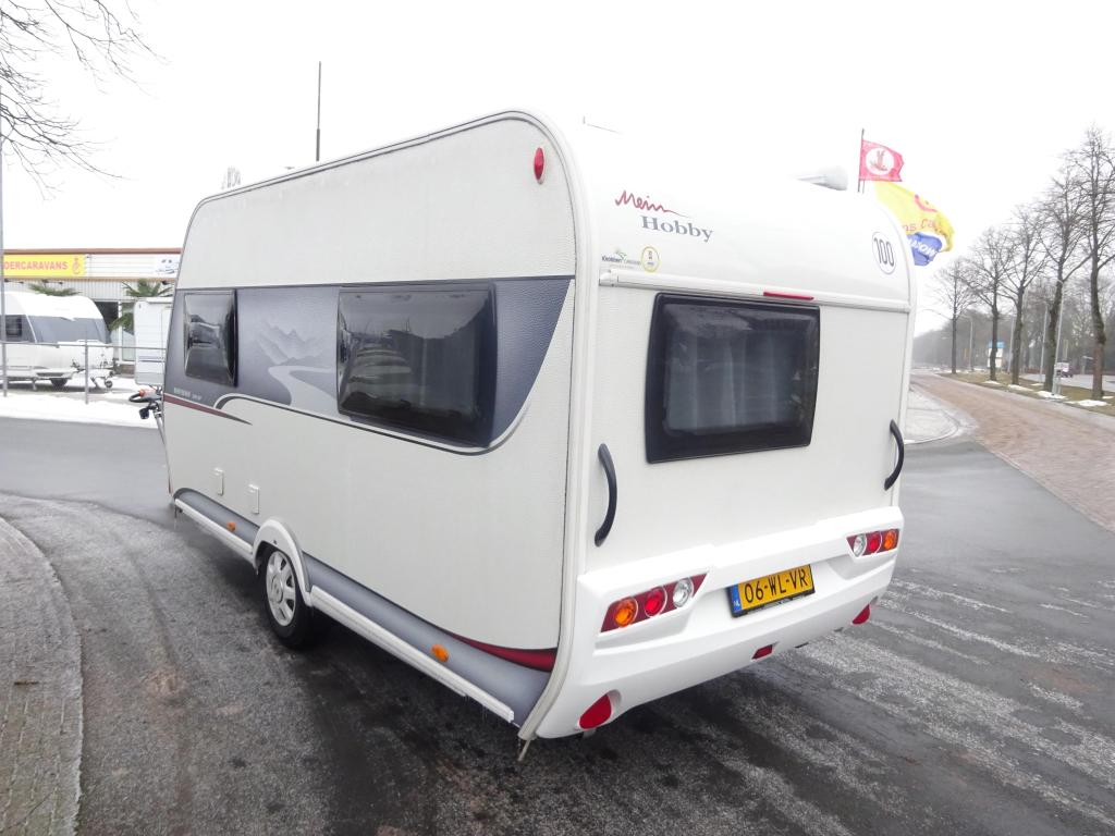 Hobby OnTour 390 SF Met Luifel en Mover, Caravans en Kamperen, Caravans, Hobby, Bedrijf, Treinzit, 750 - 1000 kg