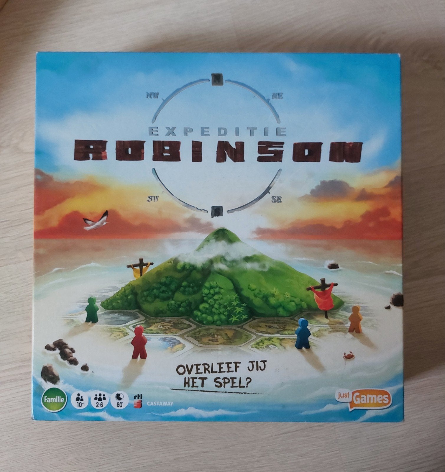 Expeditie Robinson bordspel - compleet, Hobby en Vrije tijd, Gezelschapsspellen | Bordspellen, Vijf spelers of meer, Ophalen, Zo goed als nieuw