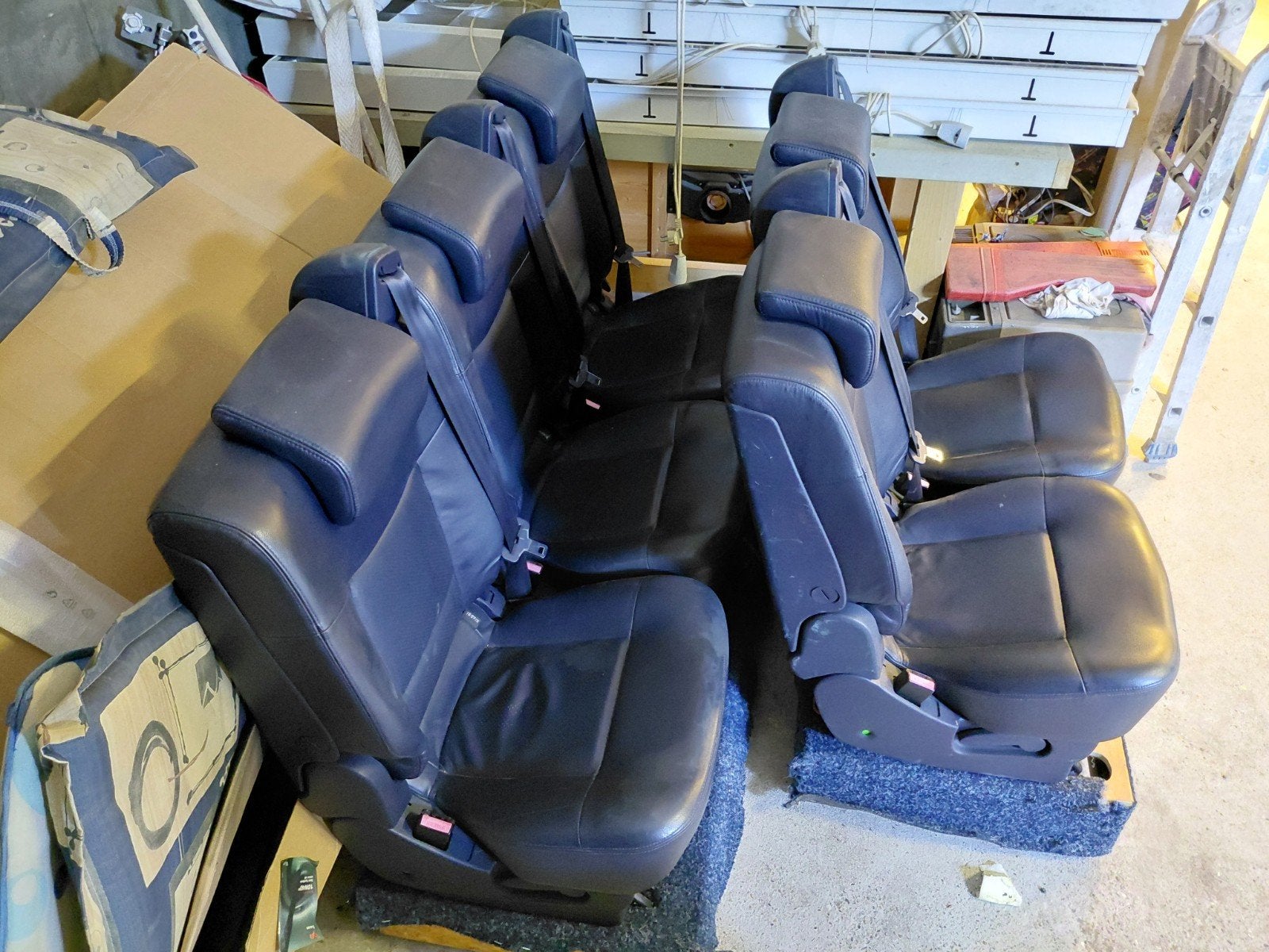 Leren bank / stoelen voor camper of bus, Ophalen of Verzenden