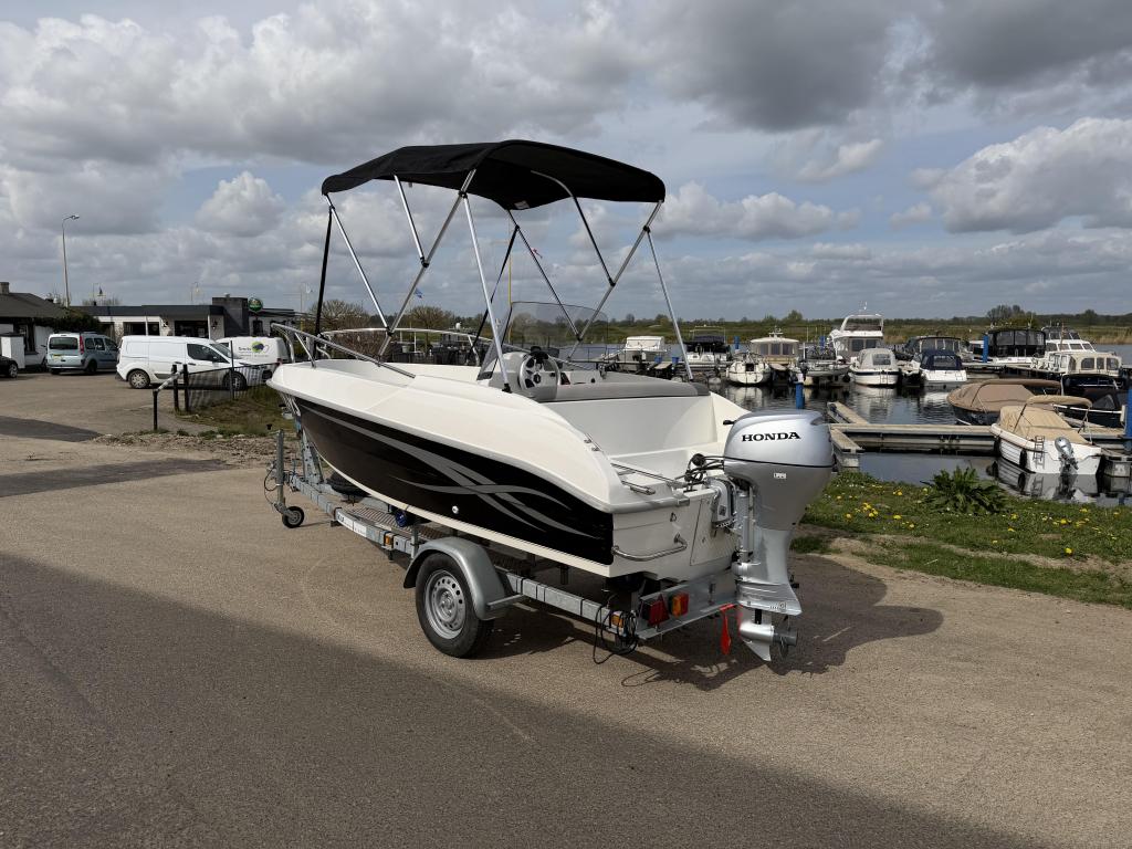 Prins 460 Console Boot met Honda 20 PK - compact,betrouwbaar, Watersport en Boten, Vis- en Consoleboten, 10 tot 30 pk, 5 m, Zo goed als nieuw