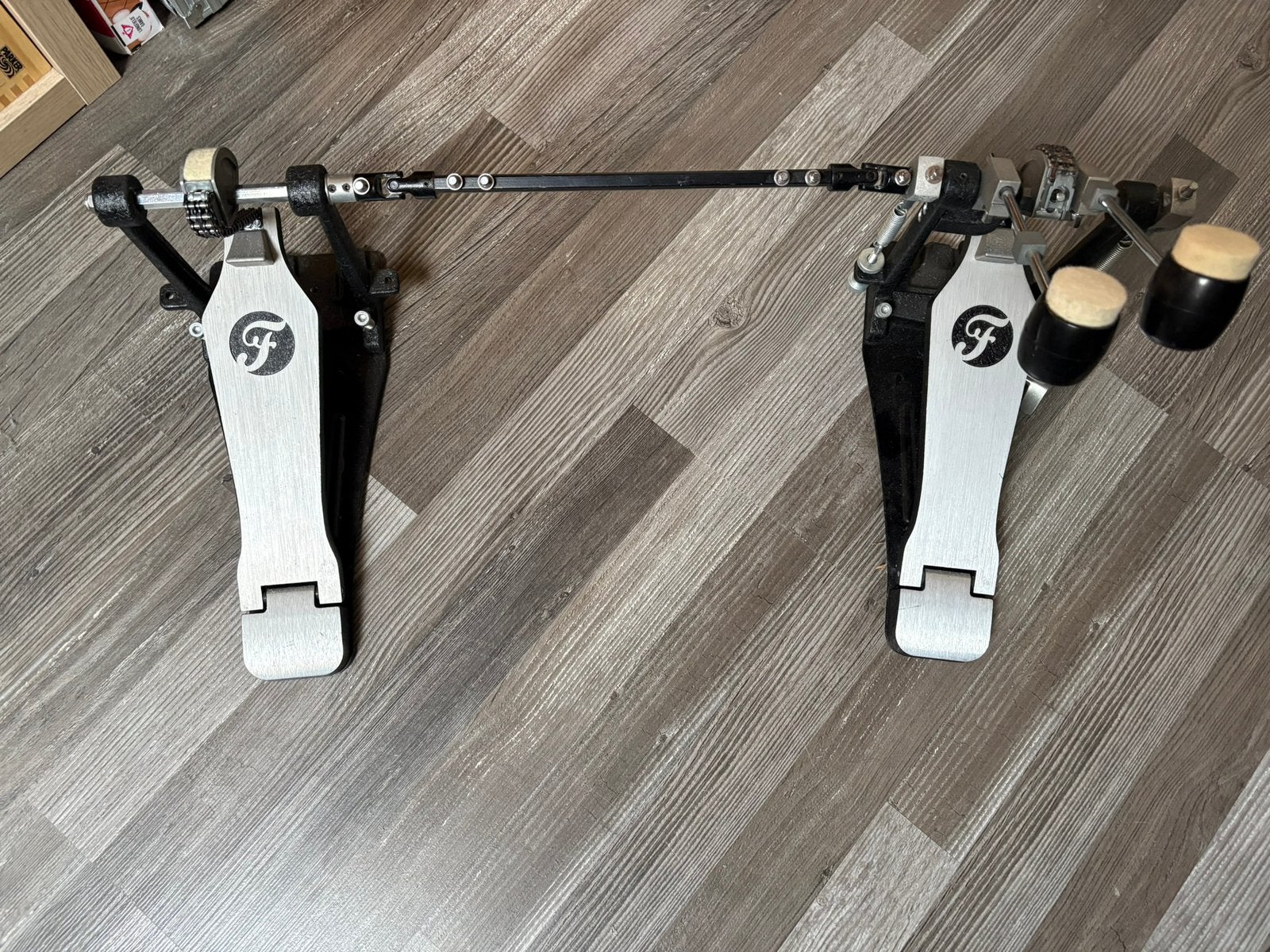 Fazley FDK-100-DBP dubbel bassdrumpedaal t.b.v. drumstel, Muziek en Instrumenten, Percussie, Ophalen, Zo goed als nieuw, Melodische percussie