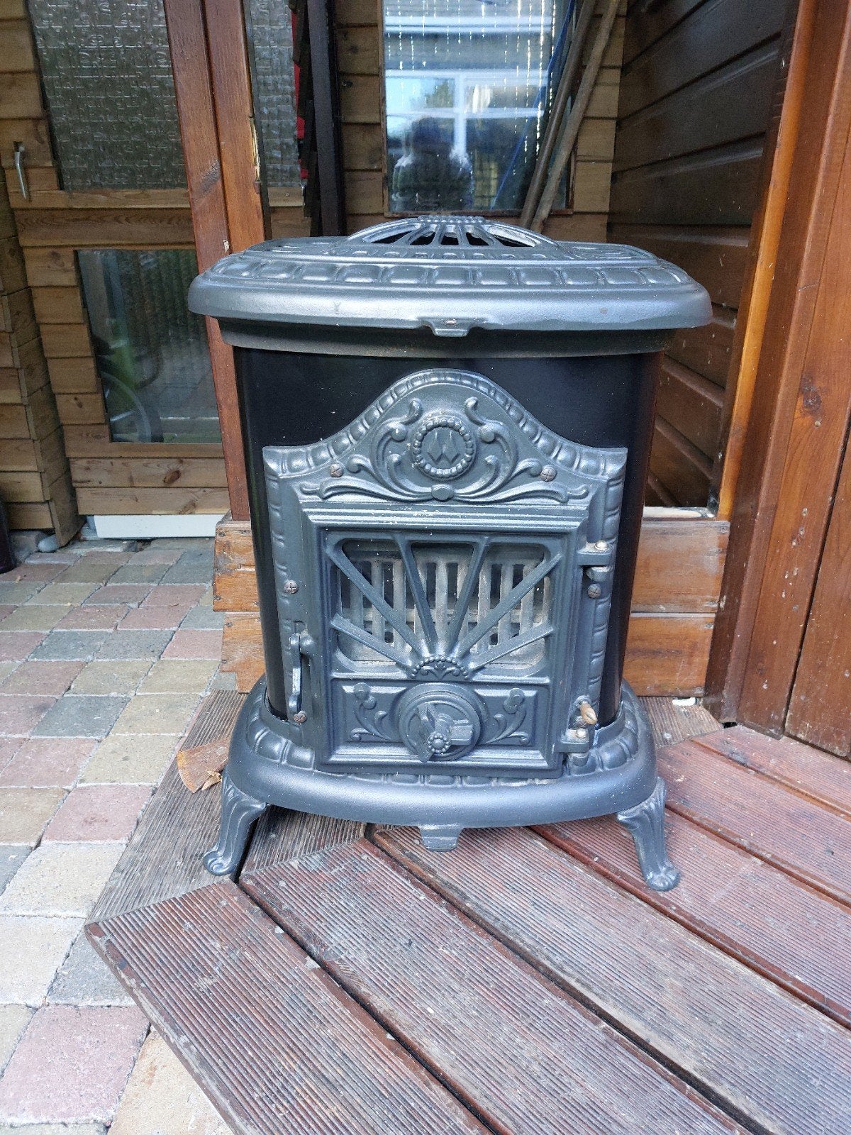 kleine houtkachel met veel warmte aangifte een Franco kachel, Ophalen, Gebruikt, Houtkachel, Vrijstaand