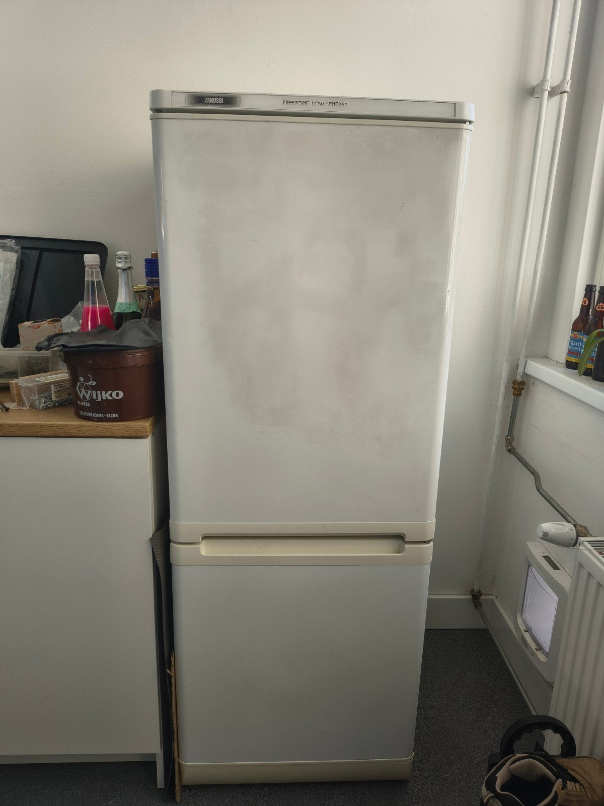 Zanussi Koelkast met Aparte Vriezer, Ophalen, Gebruikt, 200 liter of meer, 60 cm of meer