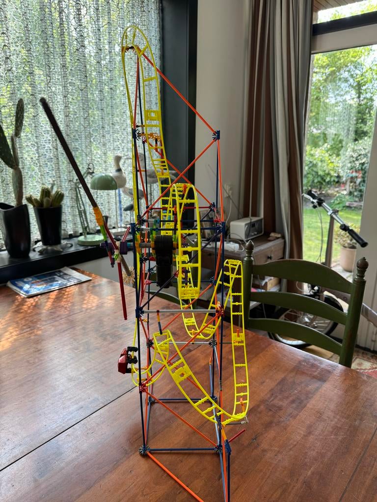 Knex achtbaan - Compleet met werkend motortje, Ophalen of Verzenden, Gebruikt, K'nex
