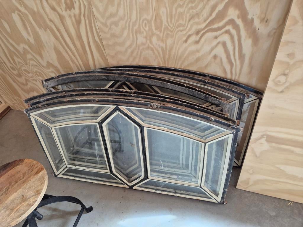 7x Boerderijramen enkel glas 110x63 cm (deels intact), Doe-het-zelf en Verbouw, Glas en Ramen, Ophalen, Gevelraam of Ruit, Gebruikt