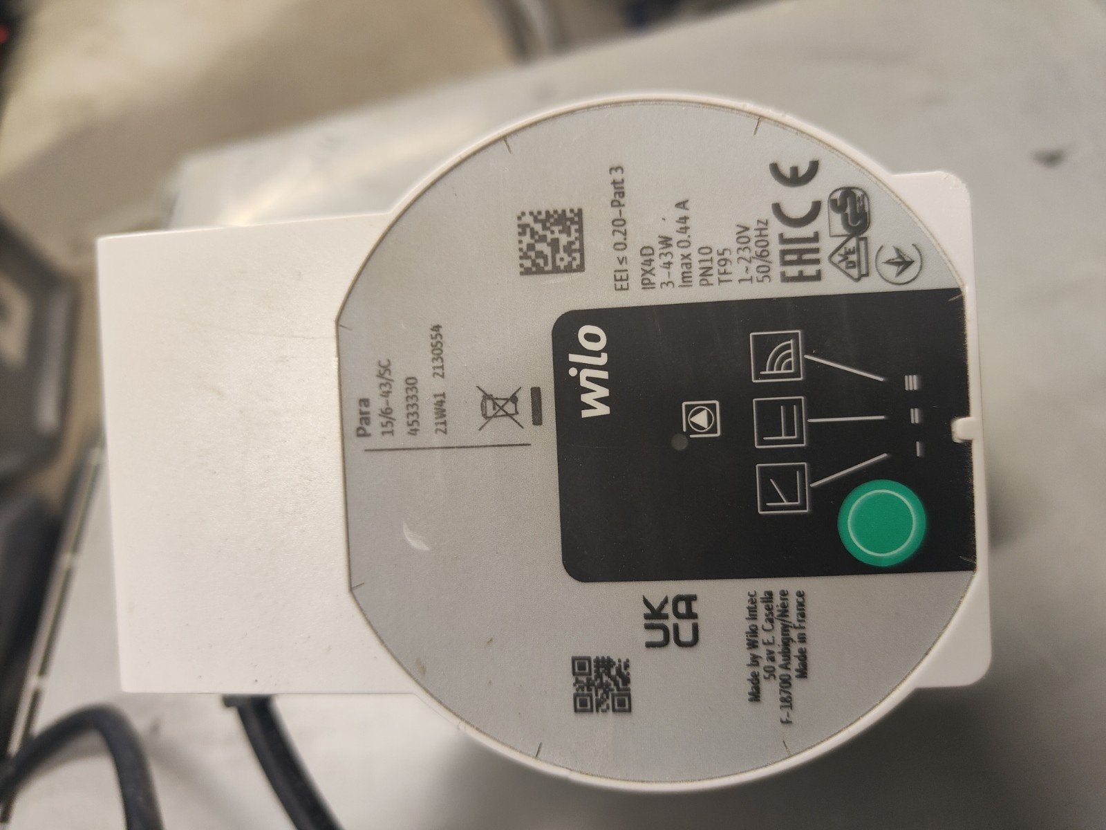 Wilo Para 15/6-43/sc Pomp VVW 130mm met Magneetb, Ophalen of Verzenden, Zo goed als nieuw, Onbekend, Onbekend