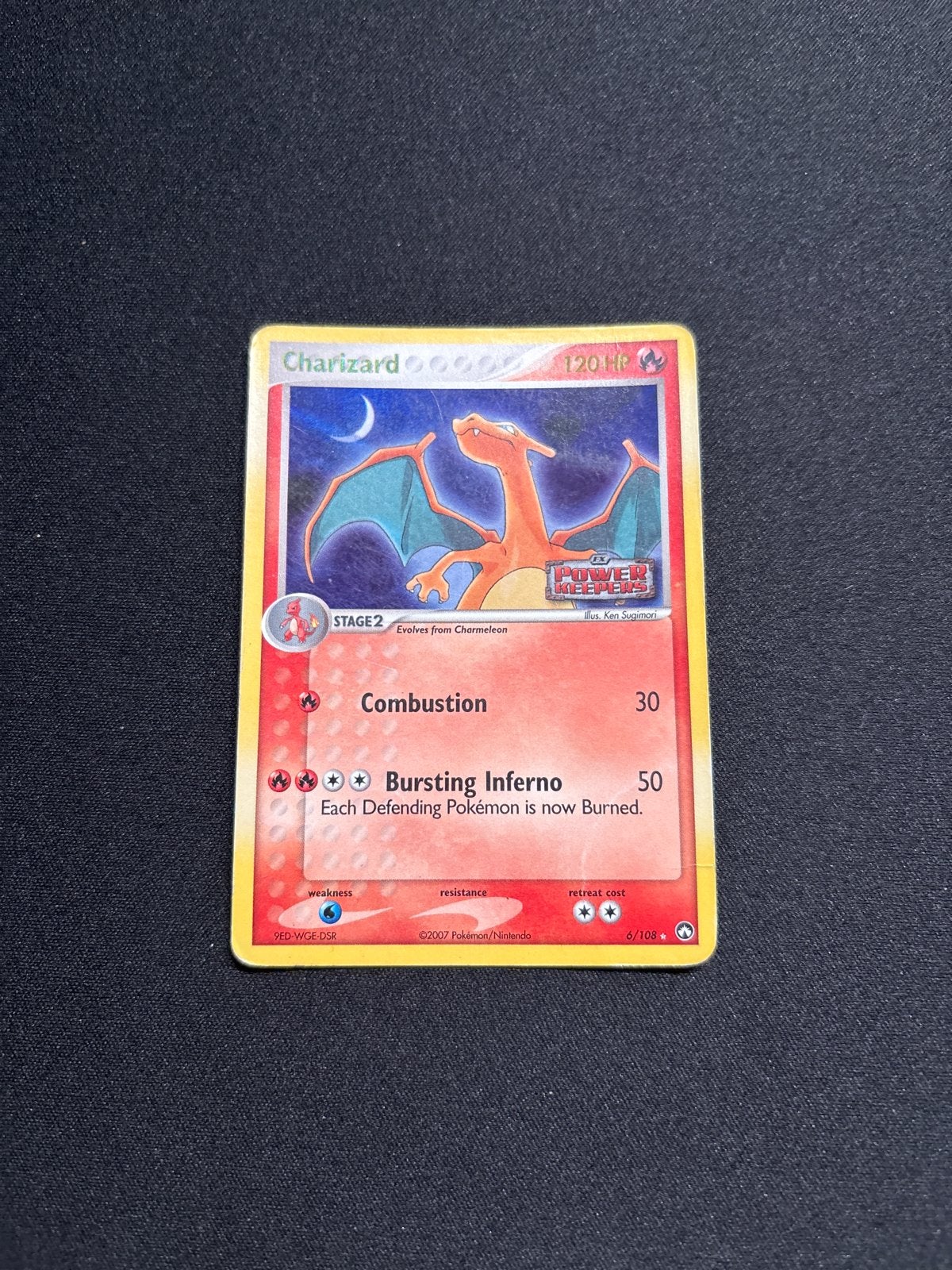 Charizard Pokémon kaart 6/108 holo Power Keepers, Ophalen of Verzenden, Gebruikt, Losse kaart