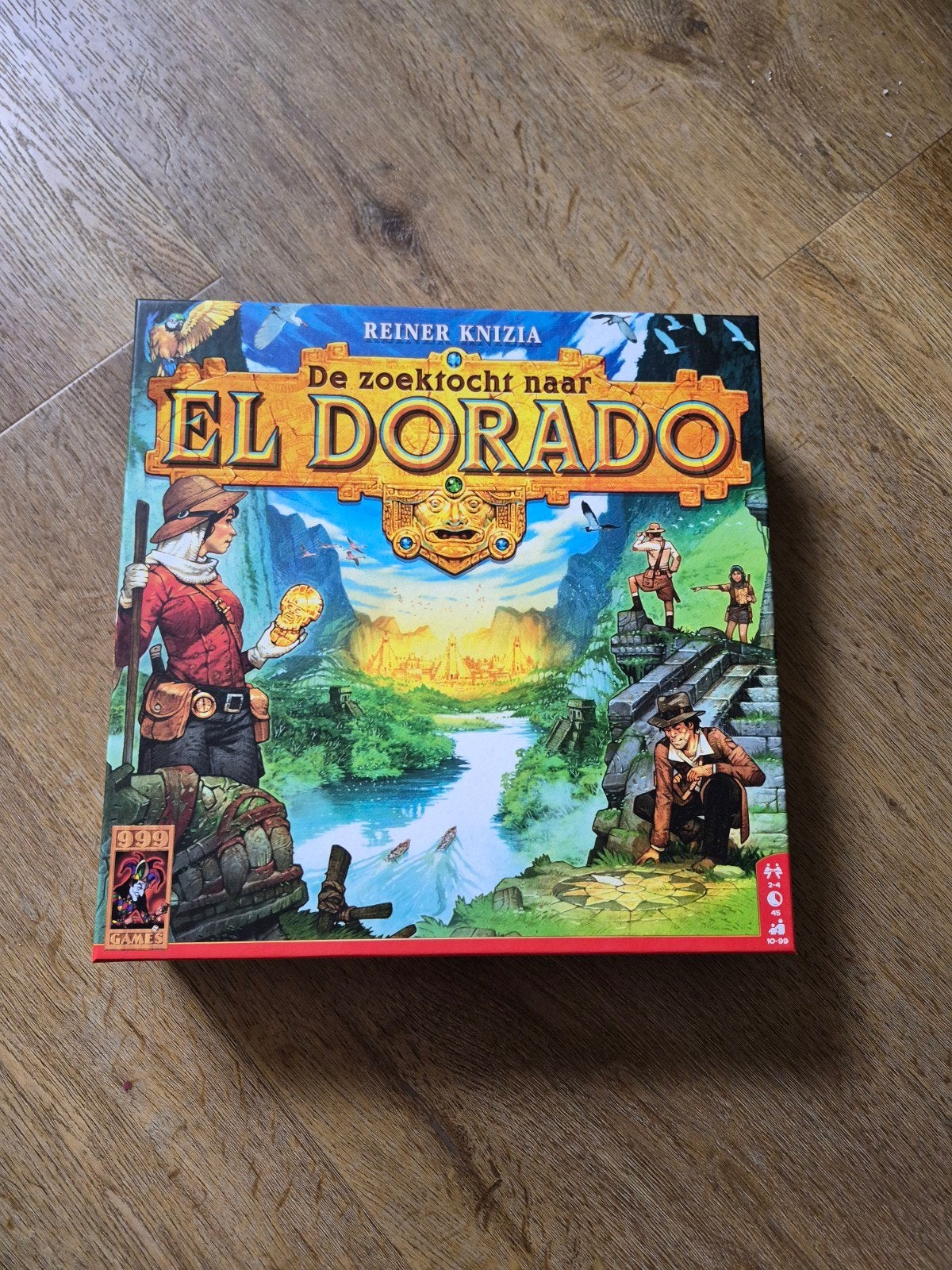 De Zoektocht naar El Dorado Bordspel, Drie of vier spelers, Ophalen of Verzenden, Zo goed als nieuw, 999 Games