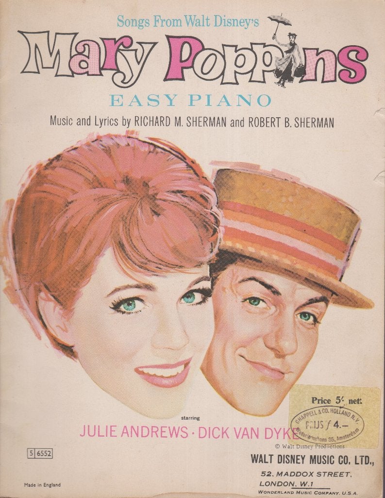 RICHARD M.SHERMAN and ROBERT B.SHERMAN - MARY POPPINS, Gebruikt, Ophalen of Verzenden, Artiest of Componist, Piano