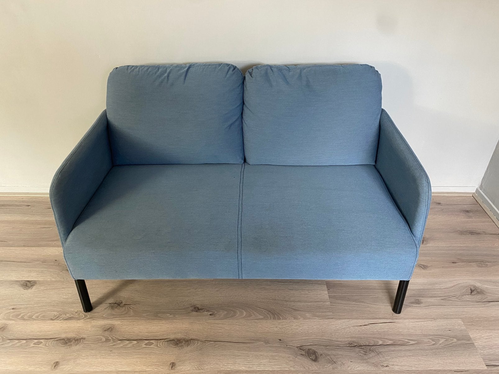 Ikea Glostad 2-zitsbank blauw - Ruilen of Kopen, Ophalen, Zo goed als nieuw, 75 tot 100 cm, Tweepersoons