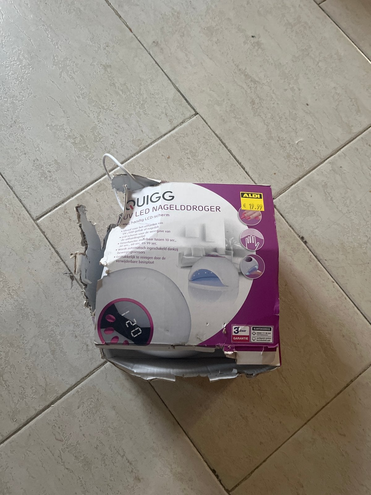 Goedwerkende Quigg UV LED nageldroger, Ophalen of Verzenden, Zo goed als nieuw, Overige typen