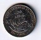 10  cent  1987  East Caribian States km. 13 ( 0,25 ), Ophalen of Verzenden, Noord-Amerika, Losse munt