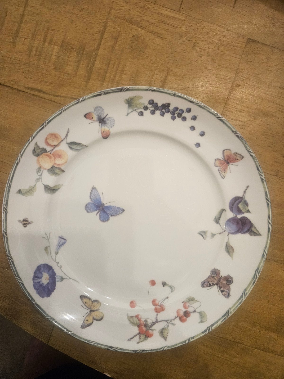 janneke brinkman.  fruit en flowers borden 21 cm, Ophalen