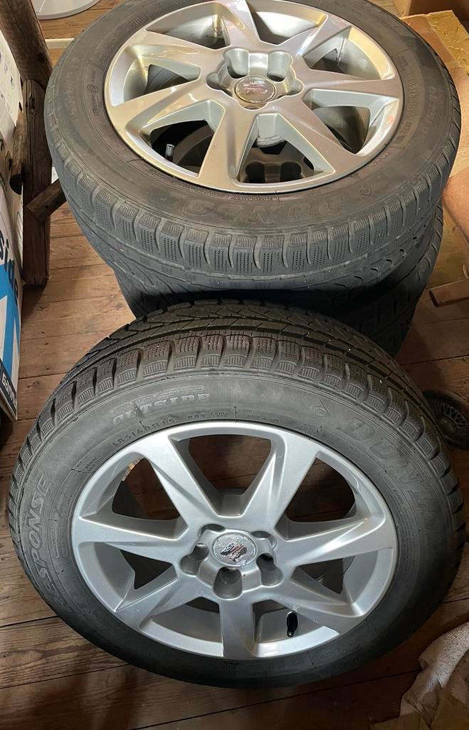 4 winterbanden met velgen 185 / 60 / 15 Seat Ibiza, Auto diversen, Ophalen