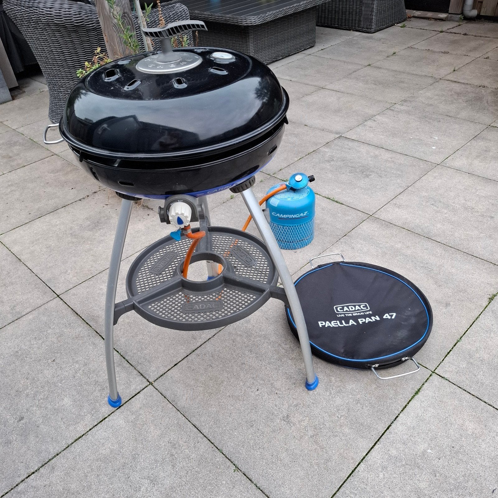 Cadac Carri Chef 2 BBQ met Paella Pan 47 en hoes, Ophalen, Gebruikt, Cadac