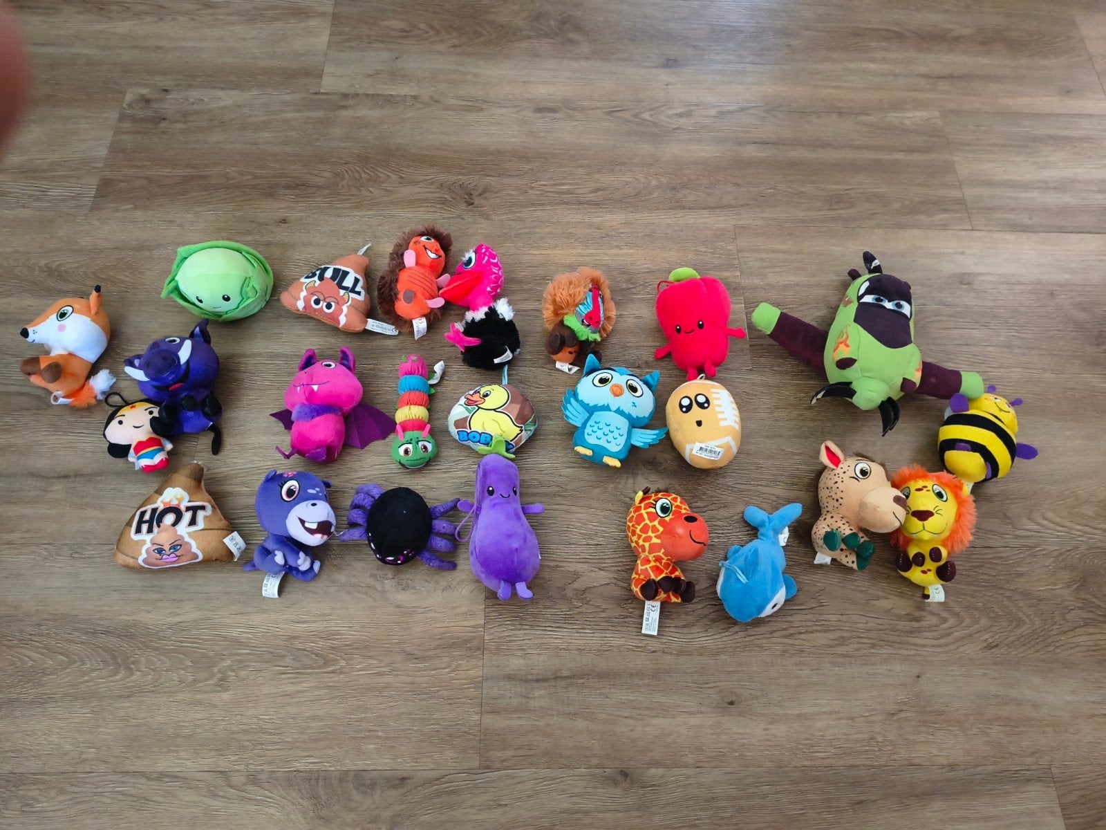 Grote partij knuffels - 24 stuks diverse figuren, Ophalen, Gebruikt, Overige merken, Overige karakters