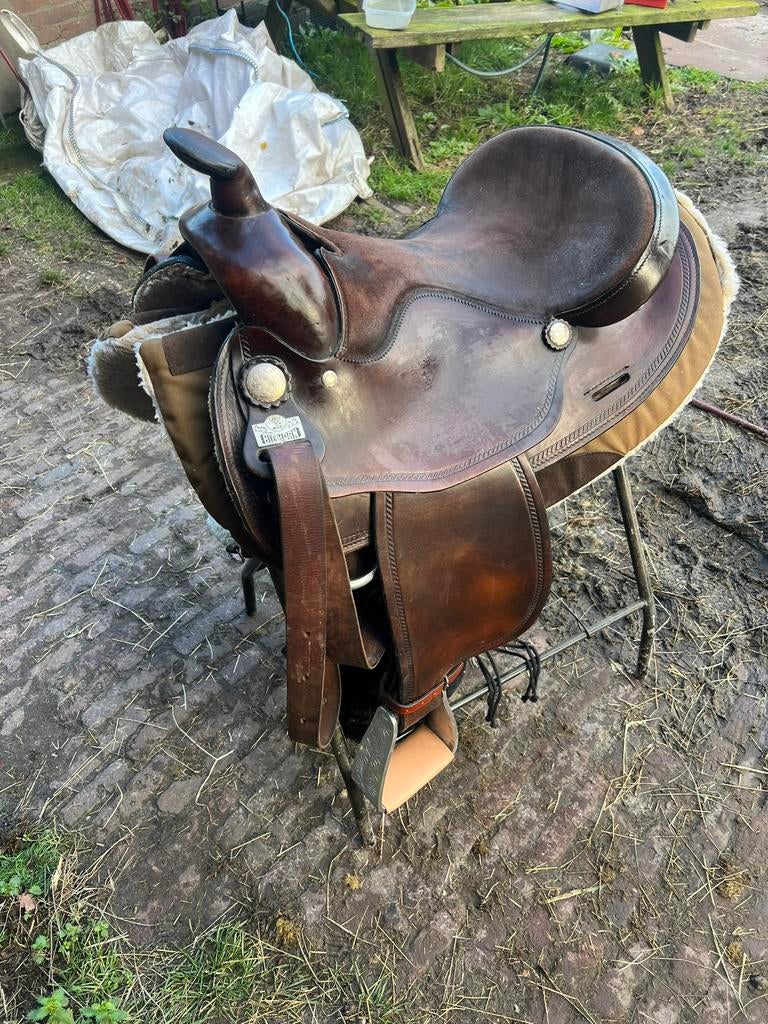 Te koop of te ruil: Big horn 16 FQ westernzadel, Ophalen of Verzenden, Gebruikt, Western