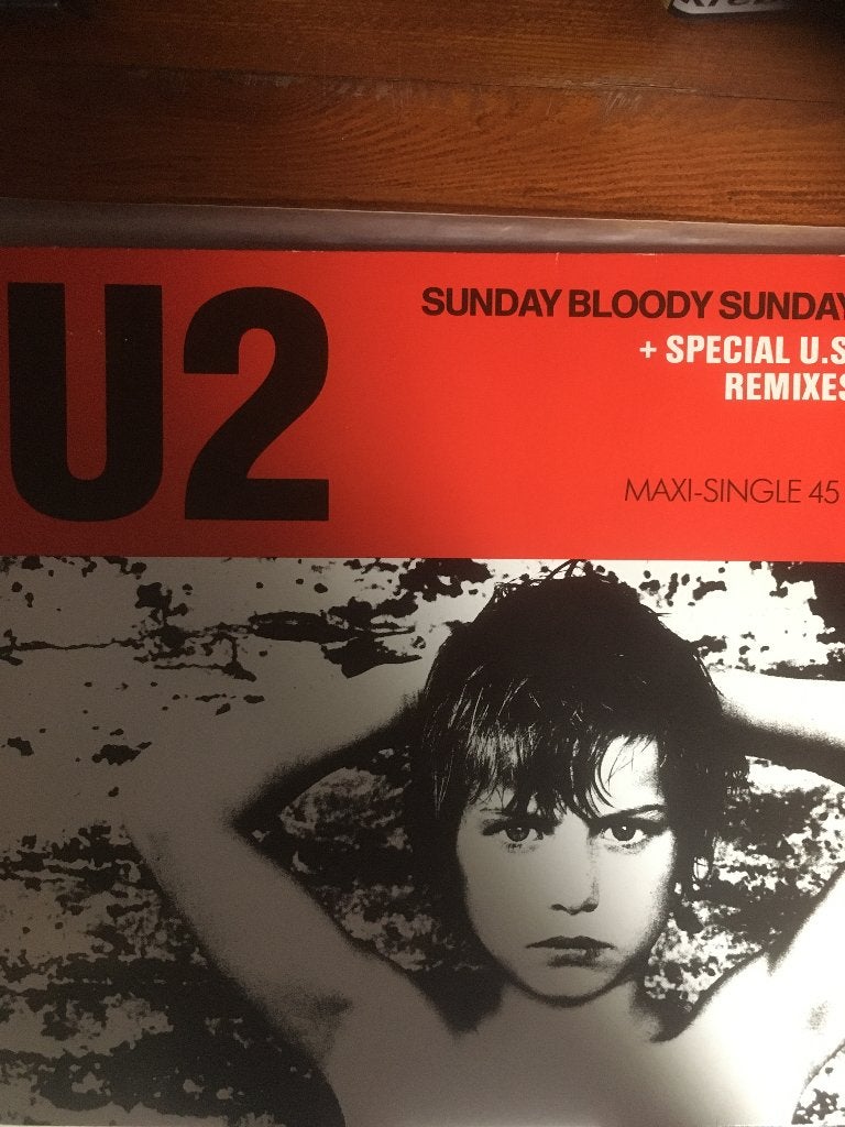 U2 – Sunday Bloody Sunday, Cd's en Dvd's, Vinyl Singles, Maxi-single, 1980 - 1989, Ophalen of Verzenden, Zo goed als nieuw