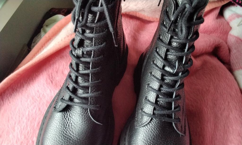 Boot Schoenen Steve Madden Skylar veterboots Leren Laarzen, Ophalen, Zwart, Lage of Enkellaarzen, Steve Madden