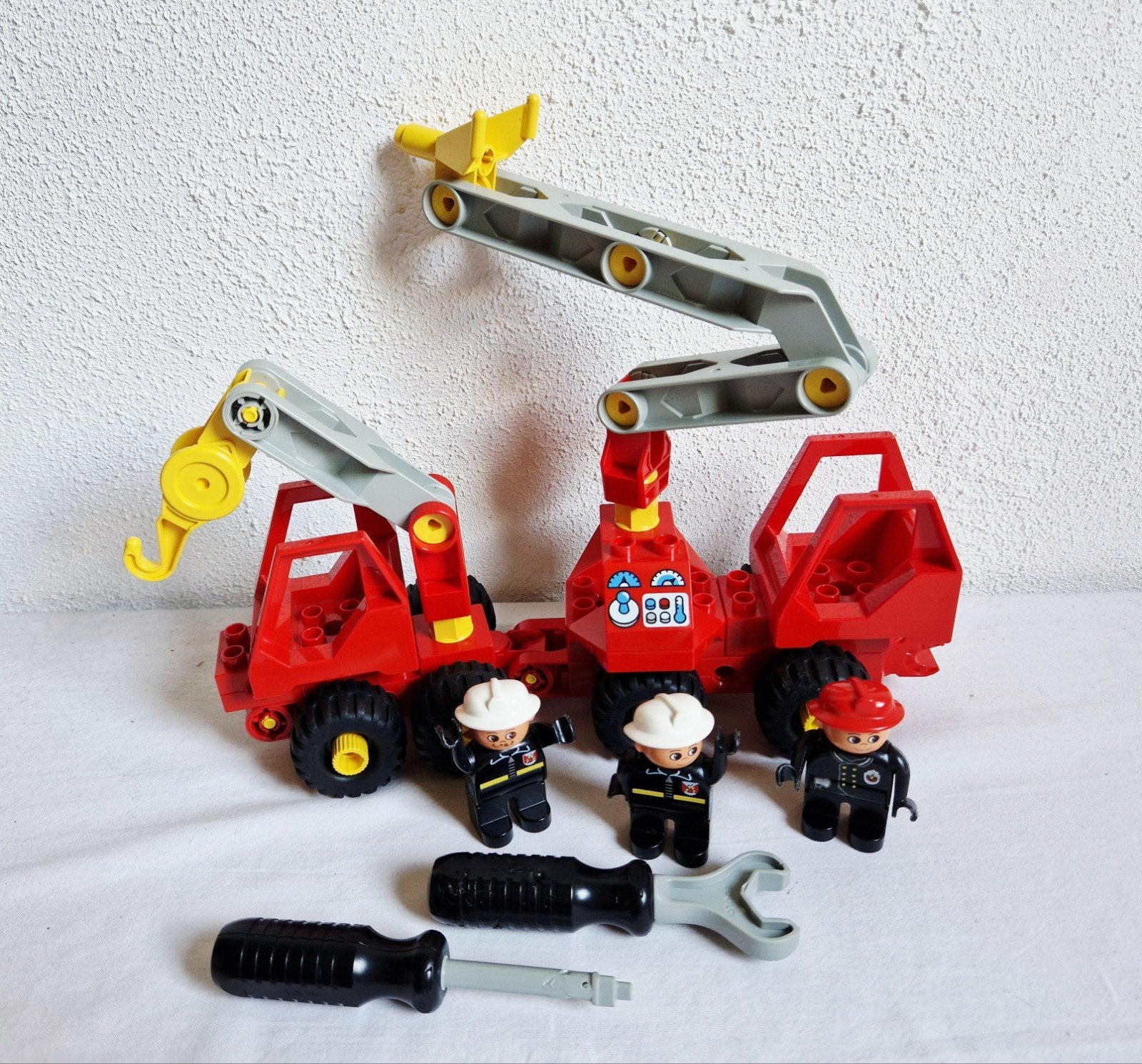 Technisch Duplo Toolo set 2935 brandweer compleet, Gebruikt, Ophalen of Verzenden, Compleet, Duplo