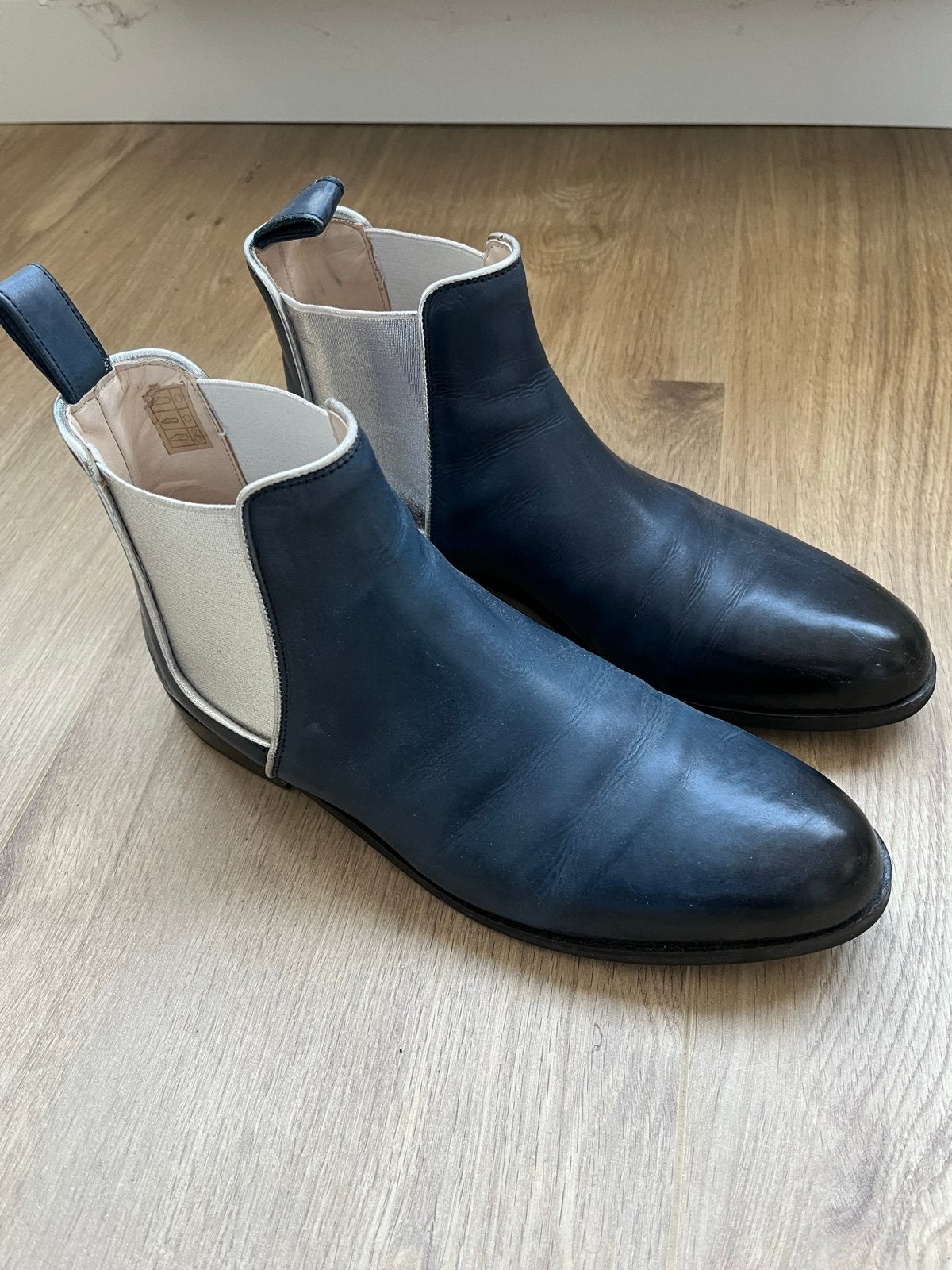 Chelsea boots (model Susan 70) van Melvin & Hamilton - Mt 38, Blauw, Lage of Enkellaarzen, Ophalen of Verzenden, Zo goed als nieuw