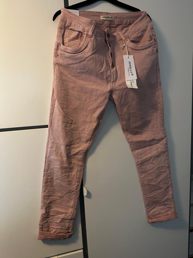 Nieuwe Jewelly Jeans Roze - Maat XL/42, Kleding | Dames, Spijkerbroeken en Jeans, Ophalen of Verzenden, Nieuw, Overige kleuren