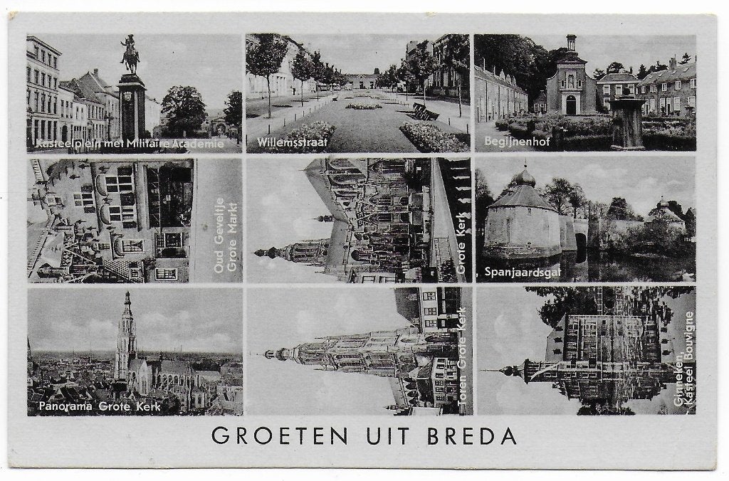 Breda Ansichtkaart uit 1960 (B6672 ), Ophalen of Verzenden, 1960 tot 1980, Gelopen, Noord-Brabant