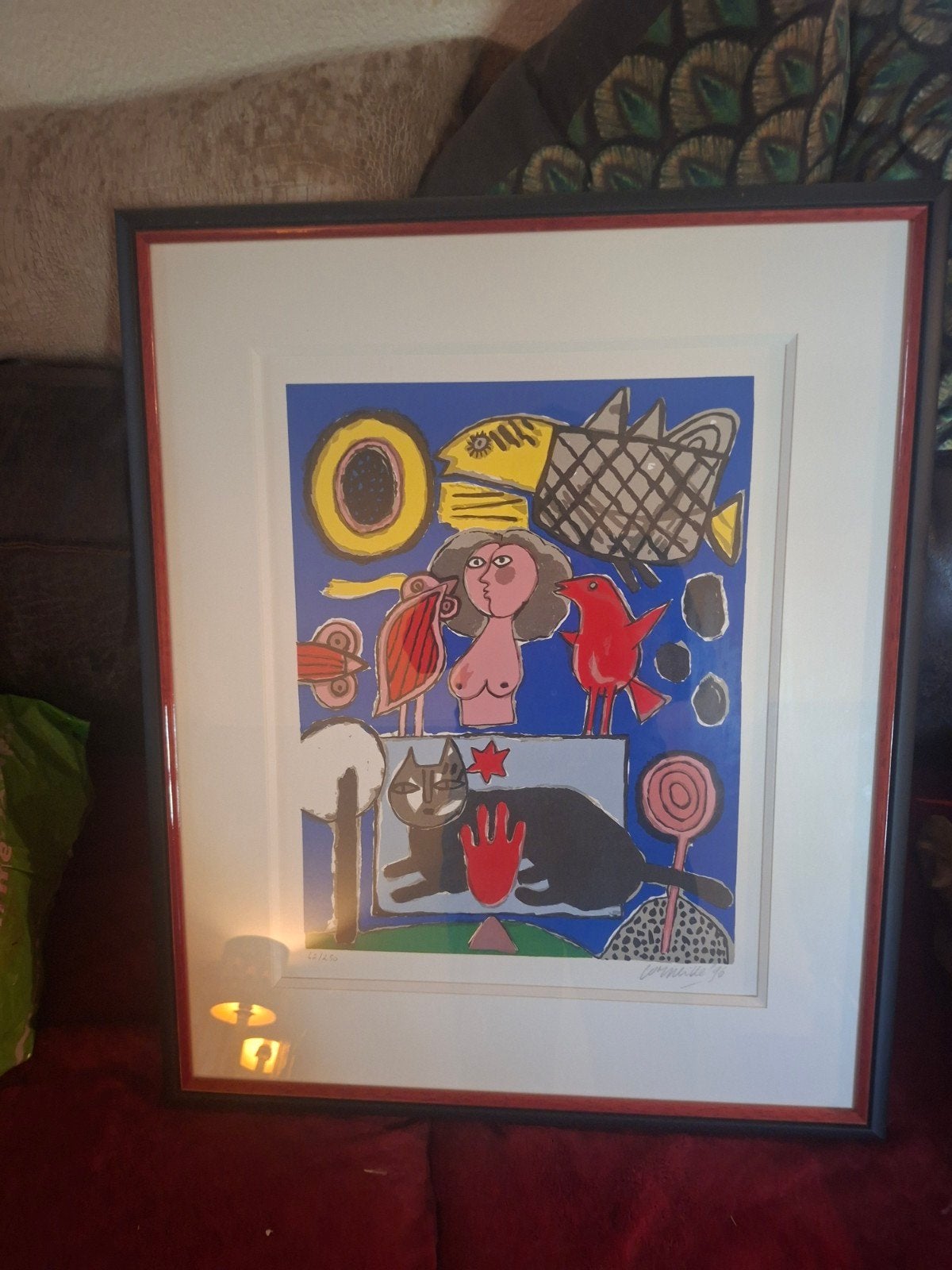 Corneille - Berceuse - Zeefdruk, Antiek en Kunst, Gesigneerd, Ophalen of Verzenden, Overige onderwerpen, Zeefdruk