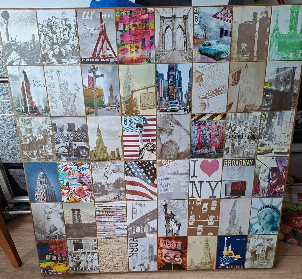 Canvas New York, Ophalen, Zo goed als nieuw, 100 tot 125 cm, Foto of Poster