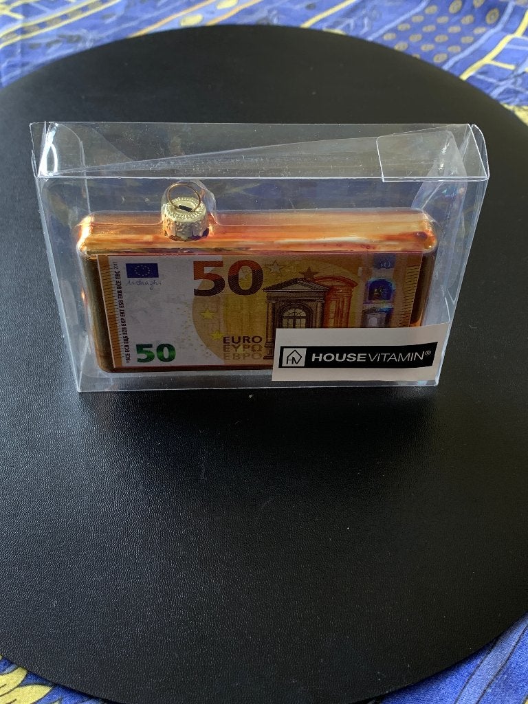 Unieke Housevitamin Kerstbal (50 Euro Biljet Ornament), Diversen, Kerst, Ophalen of Verzenden, Nieuw