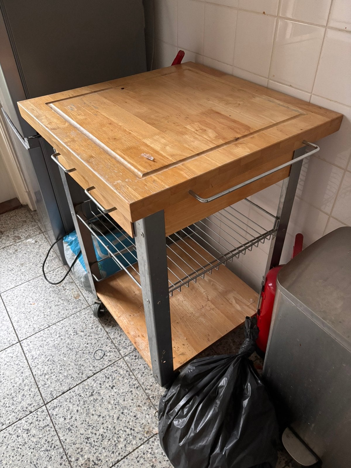 Keuken trolly, Ophalen, Gebruikt