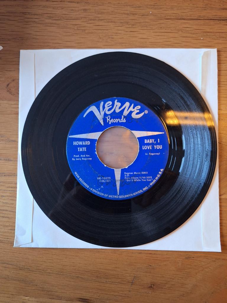 Howard Tate - Baby, I Love You (Verve Records vinyl single), Cd's en Dvd's, Vinyl Singles, Gebruikt, 7 inch, Single, Ophalen of Verzenden