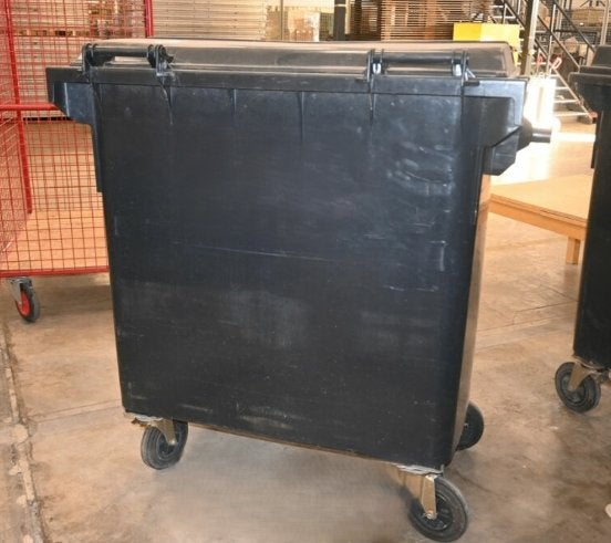 Grote afvalcontainer kliko op 4 wielen met deksel, Ophalen, Kunststof, Gebruikt, 40 liter of meer