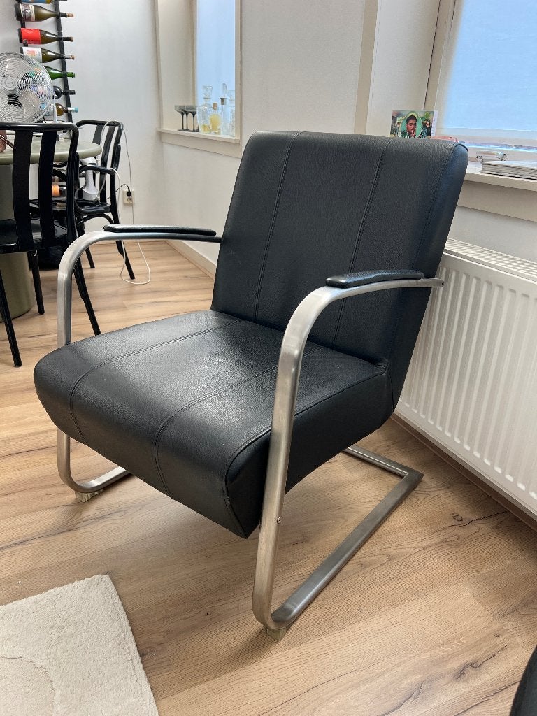 Lounge stoel, Ophalen, Gebruikt, Leer, Eén