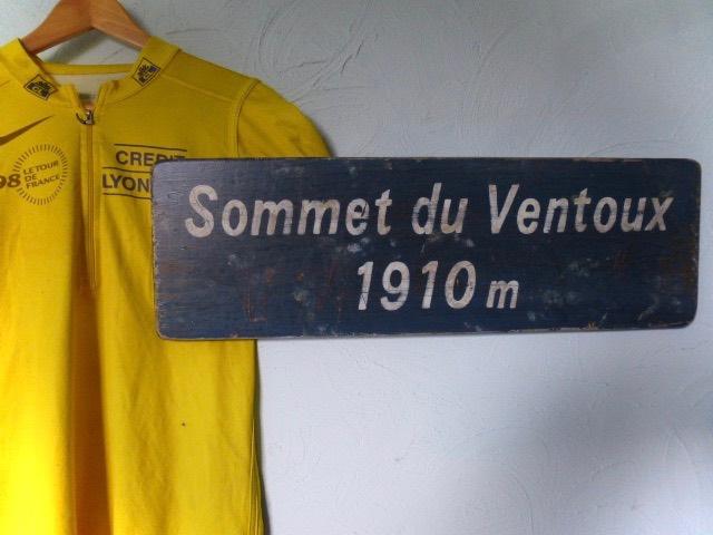 Frans verkeersbord/cadeau/fietsen/Ventoux/Tour de France, Industrieel, Ophalen of Verzenden, B6, Dj.kammeraat@telfort.nl